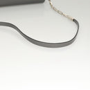 Salvatore Ferragamo Chain Shoulder Bag Patent leather Silver Auth 121470-7