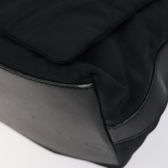 Salvatore Ferragamo Shoulder Bag Nylon Black Auth 121472