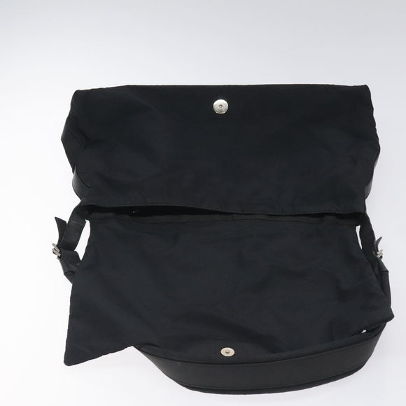 Salvatore Ferragamo Shoulder Bag Nylon Black Auth 121472