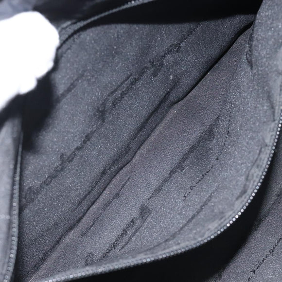 Salvatore Ferragamo Shoulder Bag Nylon Black Auth 121472