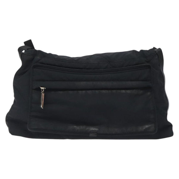 Salvatore Ferragamo Shoulder Bag Nylon Black Auth 121472