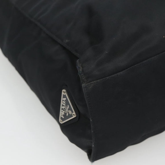 PRADA Hand Bag Nylon Black Auth 121473
