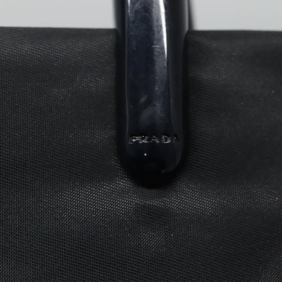 PRADA Hand Bag Nylon Black Auth 121473
