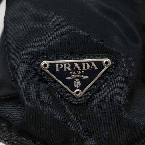 PRADA Hand Bag Nylon Black Auth 121473