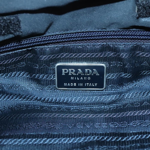 PRADA Hand Bag Nylon Black Auth 121473