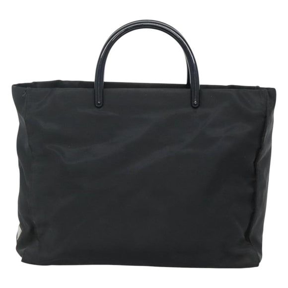 PRADA Hand Bag Nylon Black Auth 121473