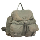 PRADA Backpack Nylon Green Auth 121476-1