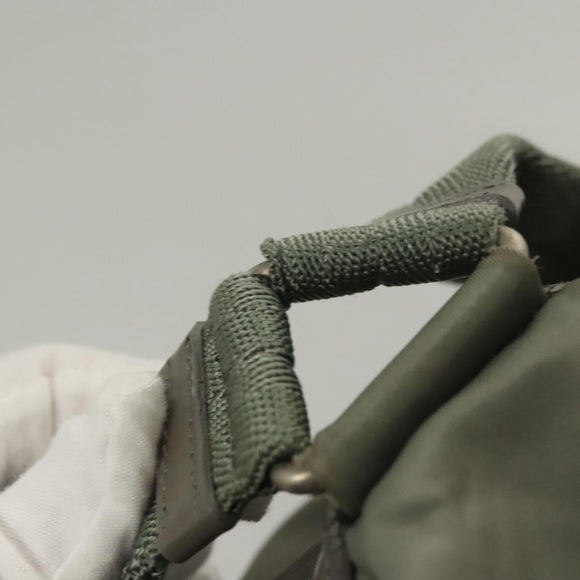 PRADA Backpack Nylon Green Auth 121476