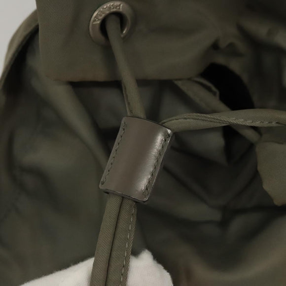 PRADA Backpack Nylon Green Auth 121476
