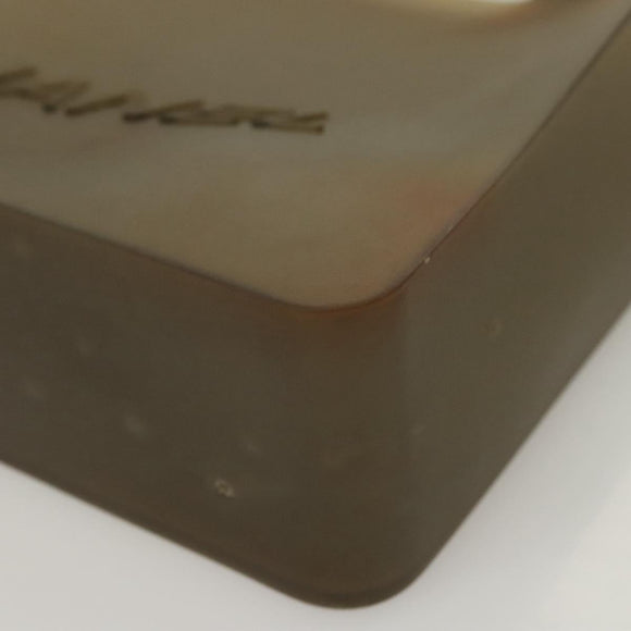 CHANEL Tote Bag Rubber Khaki CC Auth 121481