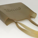 CHANEL Tote Bag Rubber Khaki CC Auth 121481-6