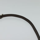 BVLGARI Shoulder Bag Canvas Ivory Silver Auth 121484-8