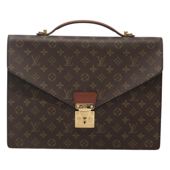 LOUIS VUITTON Monogram Porte Documents Bandouliere Bag M53338 Auth 121485