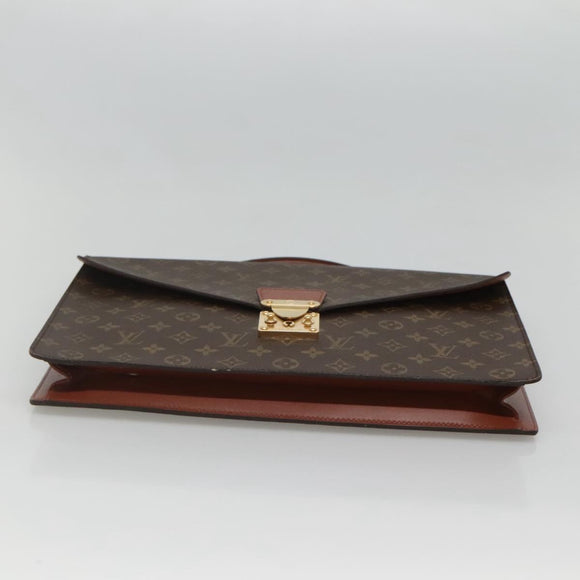 LOUIS VUITTON Monogram Porte Documents Bandouliere Bag M53338 Auth 121485