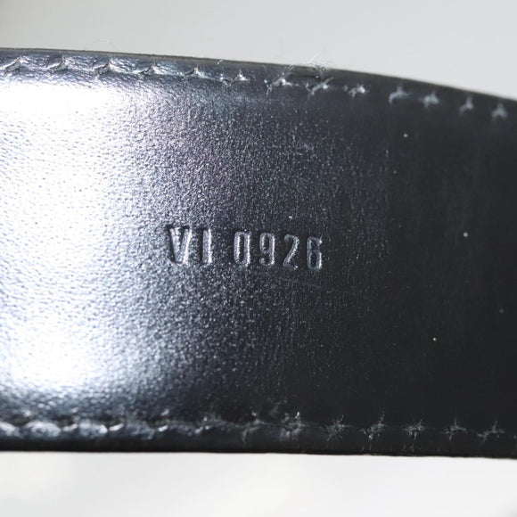 LOUIS VUITTON Epi Ceinture Belt 37.4"" Black M6832 LV Auth 121486