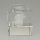 LOUIS VUITTON Paper Weight Glass Clear LV Auth 121487-3