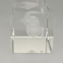 LOUIS VUITTON Paper Weight Glass Clear LV Auth 121487-4