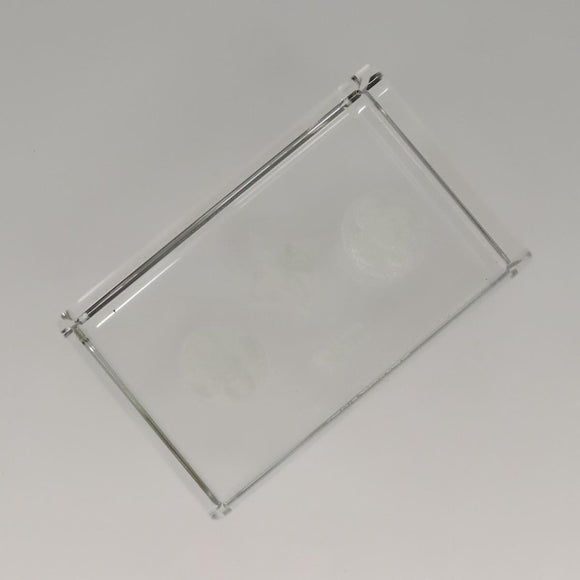 LOUIS VUITTON Paper Weight Glass Clear LV Auth 121487