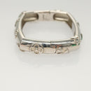 LOUIS VUITTON Bangle Bracelet Family metal Silver tone M63137 LV Auth 121493-4