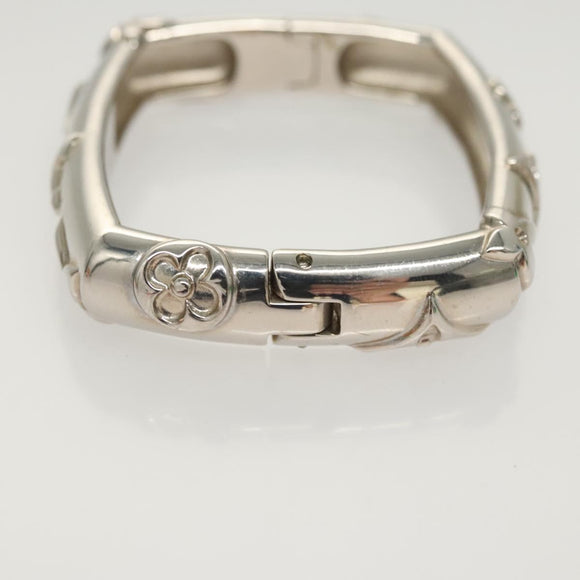 LOUIS VUITTON Bangle Bracelet Family metal Silver tone M63137 LV Auth 121493