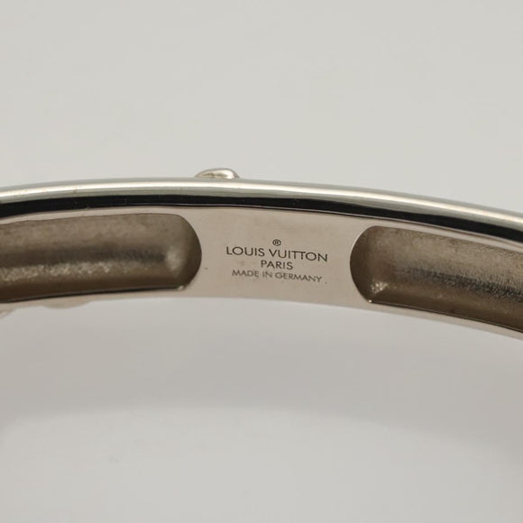 LOUIS VUITTON Bangle Bracelet Family metal Silver tone M63137 LV Auth 121493