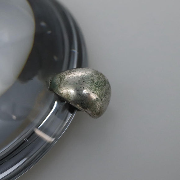 Baccarat Ring Glass 4Set Orange Green Auth 121496