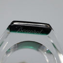 Baccarat Ring Glass 4Set Orange Green Auth 121496-21