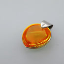 Baccarat Ring Glass 4Set Orange Green Auth 121496-29