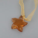 Baccarat Ring Glass 4Set Orange Green Auth 121496-3