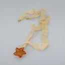 Baccarat Ring Glass 4Set Orange Green Auth 121496-6