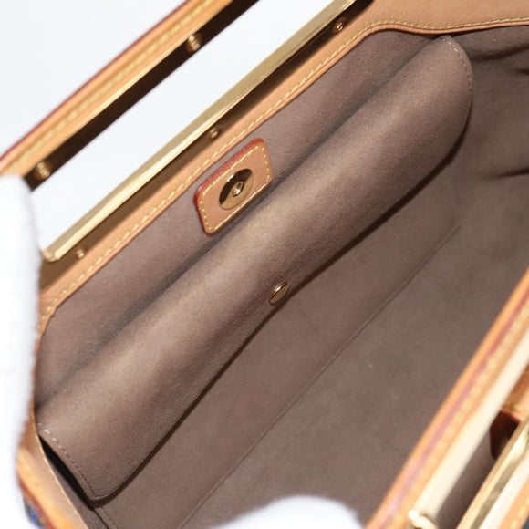 LOUIS VUITTON Monogram Multicolor Judy MM Hand Bag 2Way M40256 LV Auth 121498M