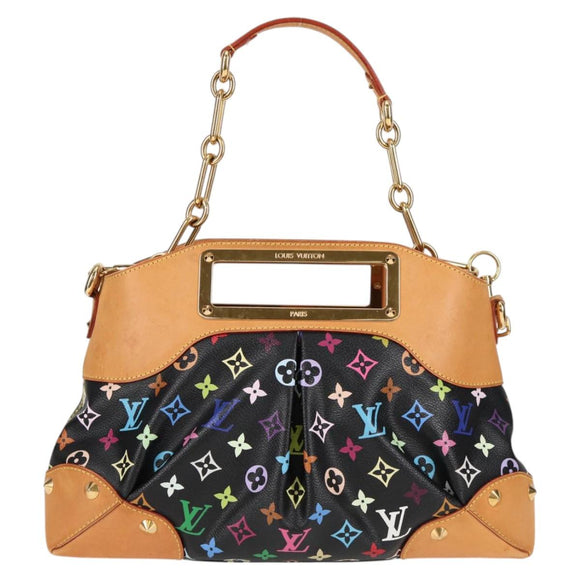 LOUIS VUITTON Monogram Multicolor Judy MM Hand Bag 2Way M40256 LV Auth 121498M