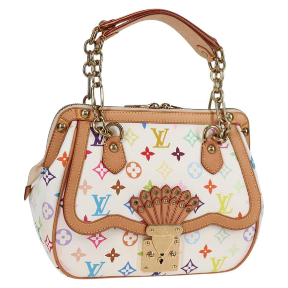 LOUIS VUITTON Monogram Multicolor Gracie MM Bag White M92590 LV Auth 121499SV