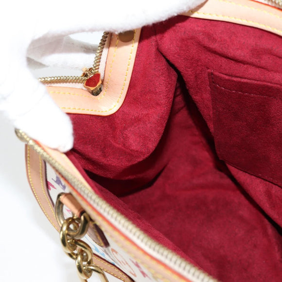 LOUIS VUITTON Monogram Multicolor Gracie MM Bag White M92590 LV Auth 121499SV