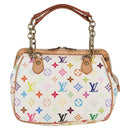 LOUIS VUITTON Monogram Multicolor Gracie MM Bag White M92590 LV Auth 121499SV-2