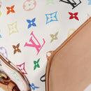 LOUIS VUITTON Monogram Multicolor Petit Noe Bag White M42229 LV Auth 121500AM-16