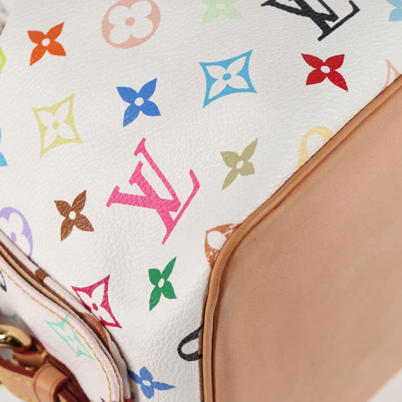 LOUIS VUITTON Monogram Multicolor Petit Noe Bag White M42229 LV Auth 121500AM
