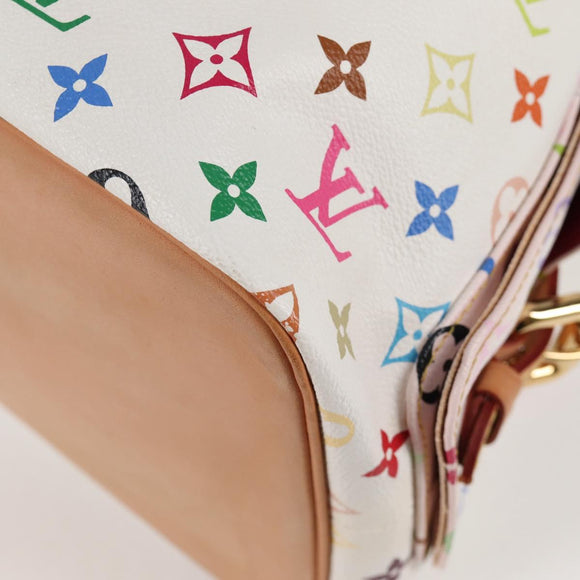 LOUIS VUITTON Monogram Multicolor Petit Noe Bag White M42229 LV Auth 121500AM