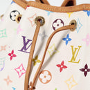 LOUIS VUITTON Monogram Multicolor Petit Noe Bag White M42229 LV Auth 121500AM-23