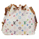 LOUIS VUITTON Monogram Multicolor Petit Noe Bag White M42229 LV Auth 121500AM-2