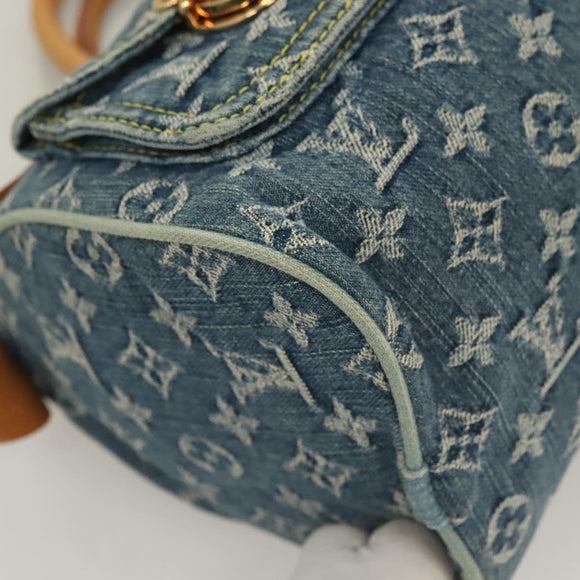 LOUIS VUITTON Monogram Denim Neo Speedy Hand Bag Blue M95019 LV Auth 121503SV