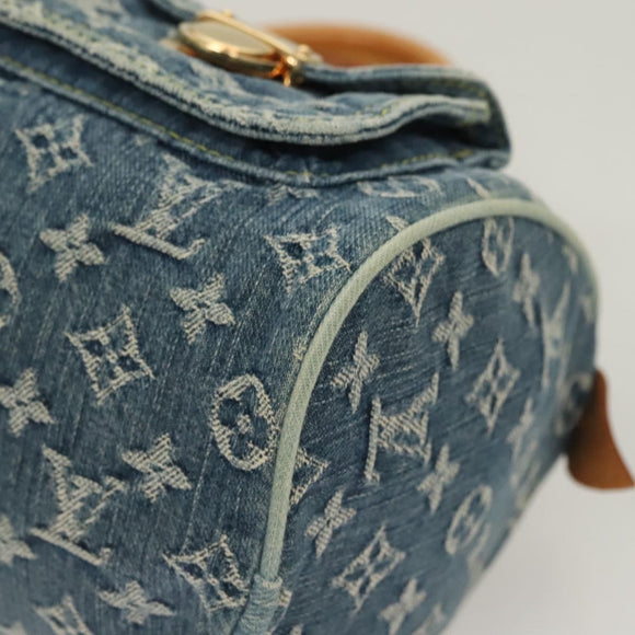 LOUIS VUITTON Monogram Denim Neo Speedy Hand Bag Blue M95019 LV Auth 121503SV
