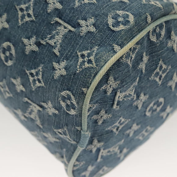 LOUIS VUITTON Monogram Denim Neo Speedy Hand Bag Blue M95019 LV Auth 121503SV