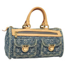 LOUIS VUITTON Monogram Denim Neo Speedy Hand Bag Blue M95019 LV Auth 121503SV-1