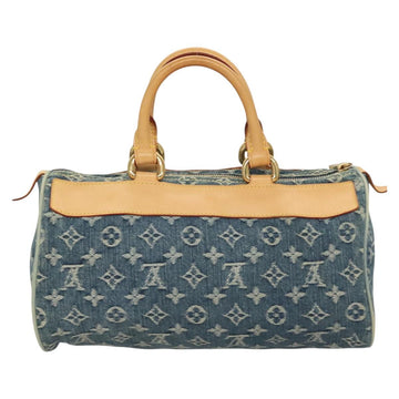 LOUIS VUITTON Monogram Denim Neo Speedy Hand Bag Blue M95019 LV Auth 121503SV - 0