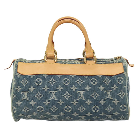 LOUIS VUITTON Monogram Denim Neo Speedy Hand Bag Blue M95019 LV Auth 121503SV