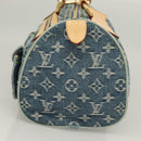 LOUIS VUITTON Monogram Denim Neo Speedy Hand Bag Blue M95019 LV Auth 121503SV-3