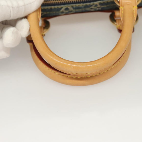 LOUIS VUITTON Monogram Denim Neo Speedy Hand Bag Blue M95019 LV Auth 121503SV