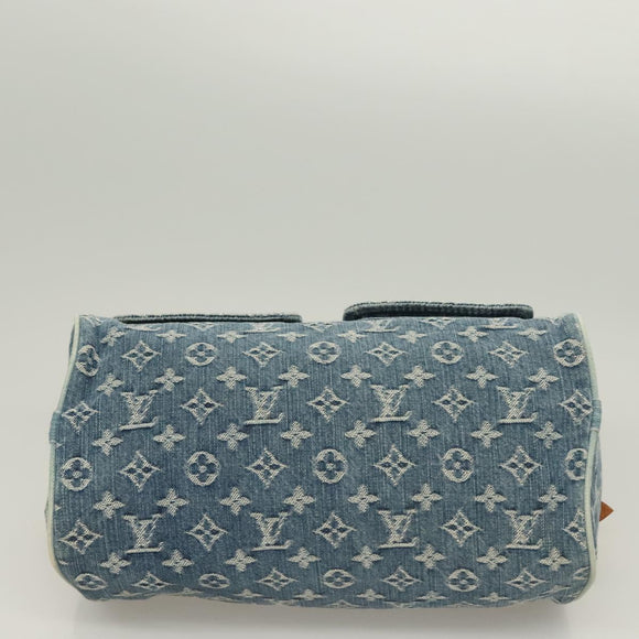 LOUIS VUITTON Monogram Denim Neo Speedy Hand Bag Blue M95019 LV Auth 121503SV