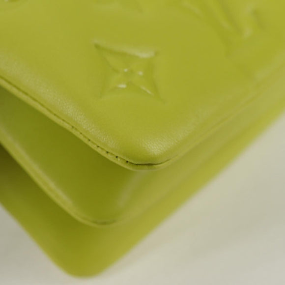 LOUIS VUITTON Monogram Emboss Coussin Belt Bag Bag Leather 2way LV Auth 121504SM